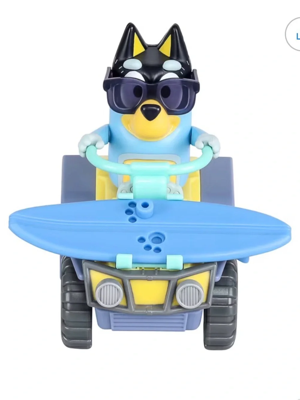 Bluey Beach Quad with Bandit with 2.5-3 inch Figure and Surfboard Vehicle and Fi